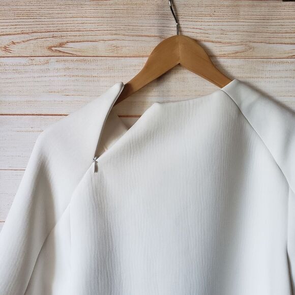 RARE! 3.1 Phillip Lim Oversized Top Shirt Encrusted Crystals Neckline Round Neck - Picture 7 of 11